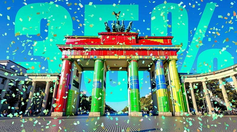 Am 03.10. wird mit 35 % Rabatt auf alle Produkte gefeiert!